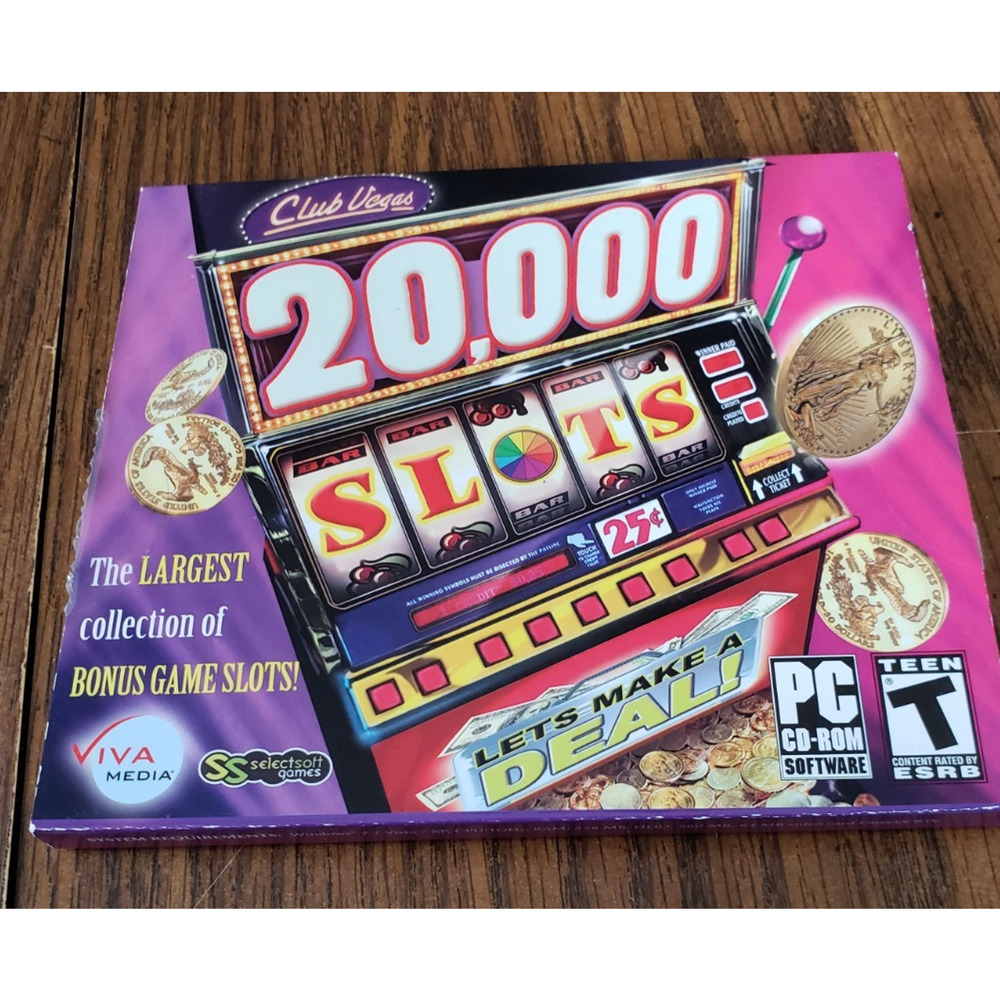 Club Vegas 20,000 Slots (PC CD-ROM Software, 2008)